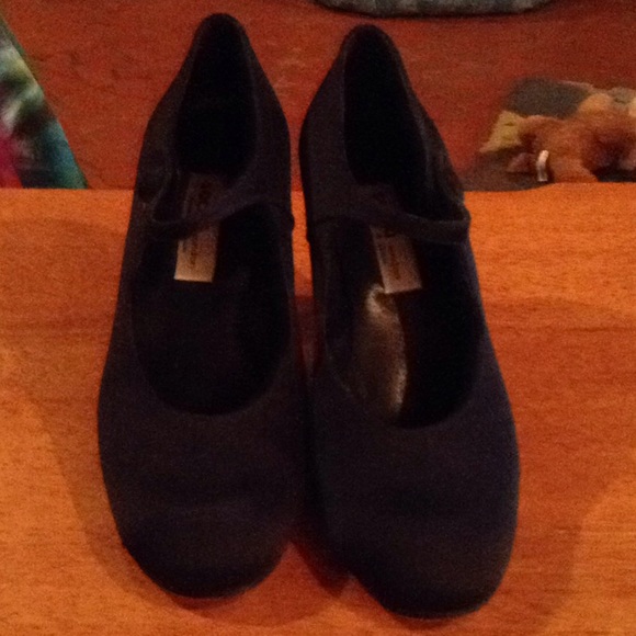 Navy Satin heels - Picture 5 of 7